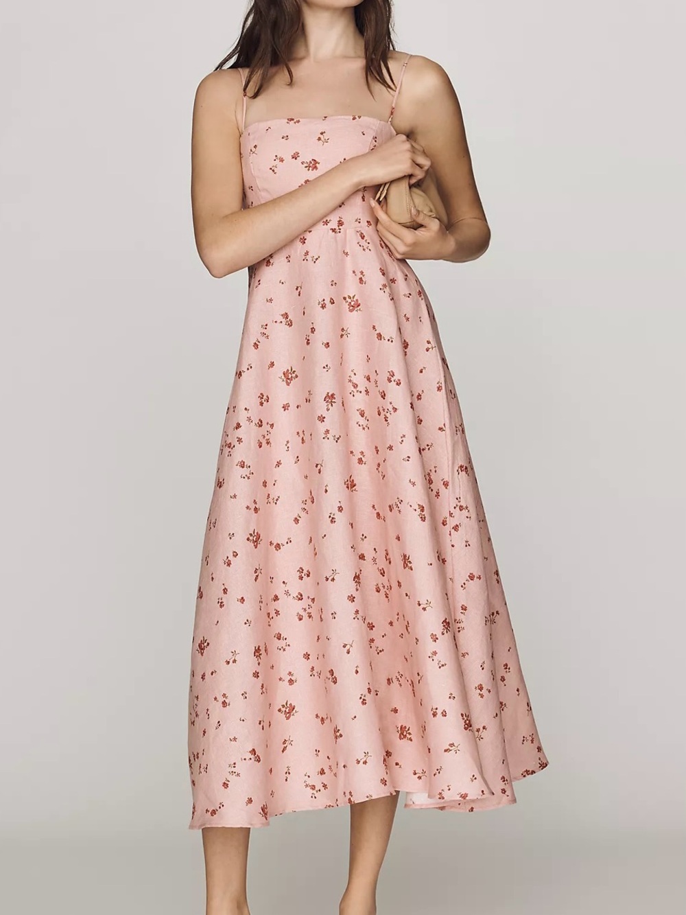 NWT Reformation Monette Strapless Midi Dress